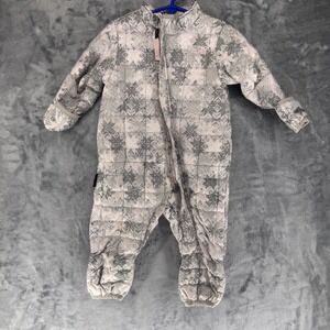 The North Face Infant Baby Snowsuit Bunting Snowsuit 6-12 Months Gray Snowflake